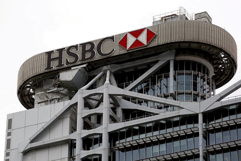 HSBC's headquarters in Hong Kong. The bank says an improved contribution from China will offset the slowdown in the US economy. Reuters
