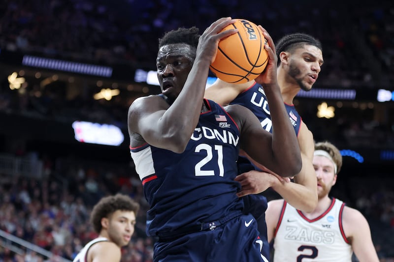 'As a Muslim, if you’re healthy you have to [fast],' says Adama Sanogo, pictured here in action against the Gonzaga Bulldogs in Las Vegas, Nevada. Getty / AFP