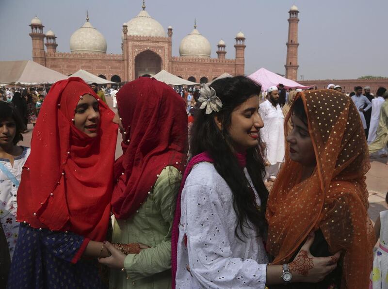 Women in Lahore, Pakistan. KM Chaudary / AP Photo