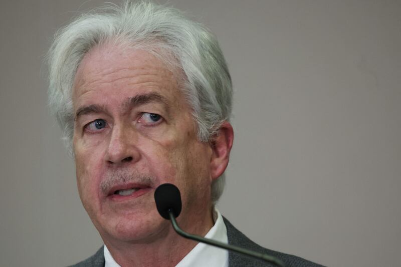 CIA Director William Burns speaks at an event in Washington on Thursday. Getty / AFP