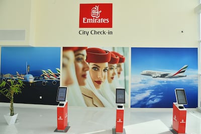 Travellers on Emirates will soon be able to drop bags at the new Ajman city check-in. Photo: Emirates
