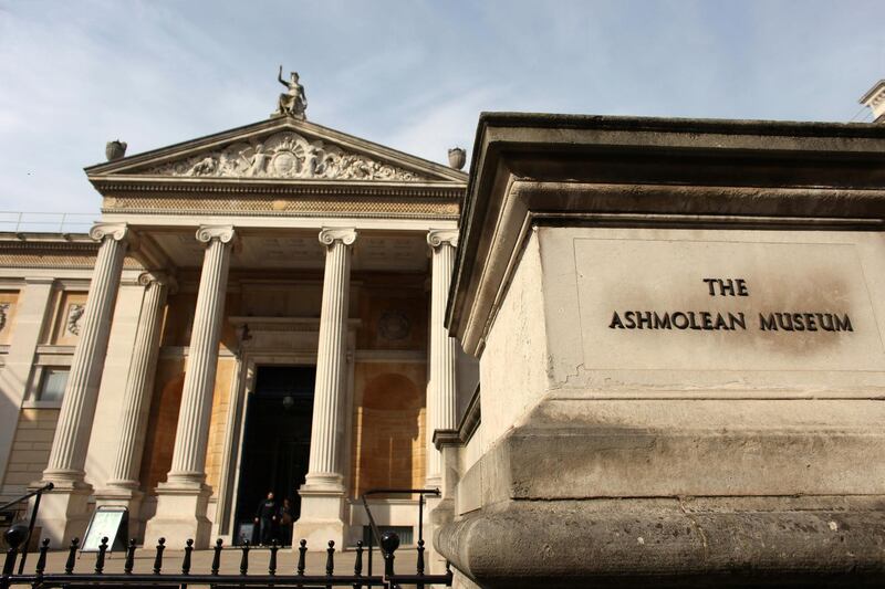 OXFORD, ENGLAND - MARCH 22:  The Ashmolean Museum on Beaumont Street on March 22, 2012 in Oxford, England.  (Photo by Oli Scarff/Getty Images)