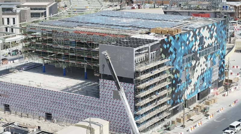 Construction work on the French Pavilion at the Expo 2020 Dubai was finished in April.
