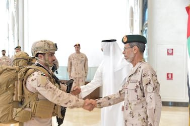 UAE troops received by Mohammed bin Ahmed Al Bowardi, Minister of State for Defence Affairs, and Lt Gen Hamad Mohammed Thani Al Rumaithi, Chief of Staff of the UAE Armed Forces. Wam