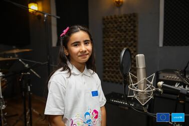 Children from Syria and beyond helped record Unicef's album, '11'. Courtesy of Unicef