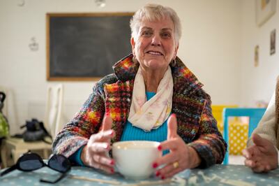 A pensioner at a foodbank in Cardiff, Wales. The elderly face spending up to a tenth of their disposable income on energy over the coming year, a report has warned. Getty