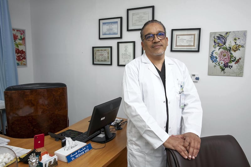 DUBAI, UNITED ARAB EMIRATES. 5 APRIL 2021. Dr Hashem Gad gives advice on how to fast safely during ramadan  if someone is taking a vaccine . (Photo: Antonie Robertson/The National) Journalist: Nick Webster. Section: National.