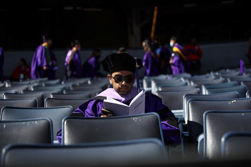 Some graduates still prefer social distancing. Reuters