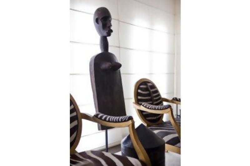 Nicole's collection of tribal art is the cornerstone of her interior. Antonie Robertson / The National