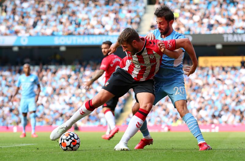 Jack Stephens 7 - Looked assured in the opening 30 minutes but was forced off with an injury. Getty