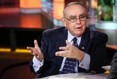 Leon Cooperman, chief executive officer of Omega Advisors Inc., speaks during an interview in New York, U.S., on Tuesday, Oct. 11, 2016. Cooperman, the hedge-fund manager accused of insider trading, said Tuesday that his Omega Advisors Inc. will continue investing money for clients even as its assets have dropped to $4 billion. Photographer: Christopher Goodney/Bloomberg