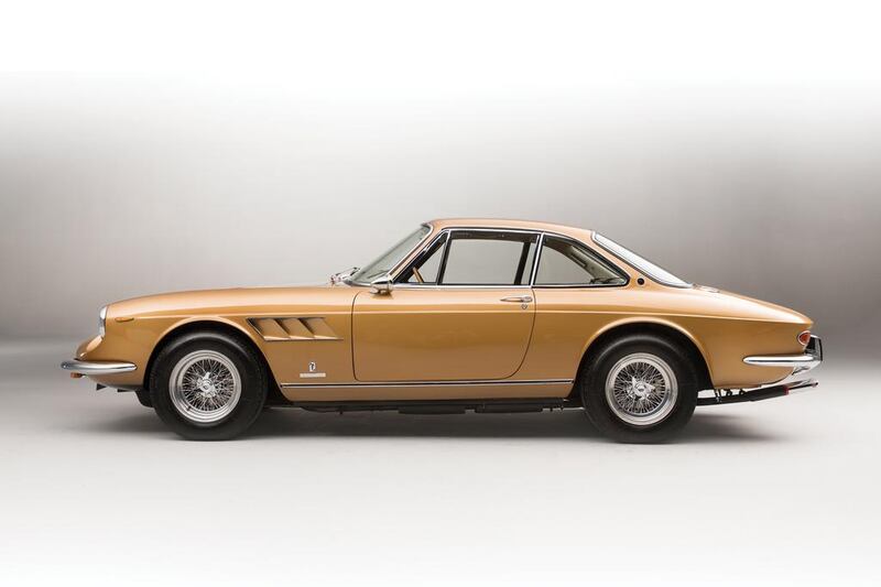 1966 Ferrari 330 GTC (€575,000 to €650,000 [Dh2.3m to Dh2.6m]). Courtesy RM Sotheby’s