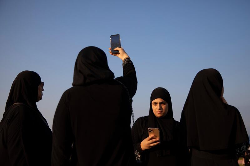 Muslim worshippers gather for Eid Al Adha prayer at a park in the mixed Arab Jewish city of Jaffa, near Tel Aviv, Israel. AP Photo