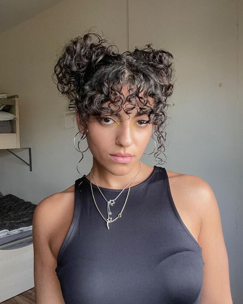 Stars Wars-inspired space buns are another option, and work well with curly and coiled hair. Photo: Hiba Stouhi