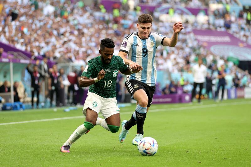 SUBS: Nawaf Alabid (On for Al-Faraj 45+4’) 5: Had goal-bound strike blocked just before Saudi’s second goal. Booked in second half. Substituted himself – unclear if tactical or injury. Getty