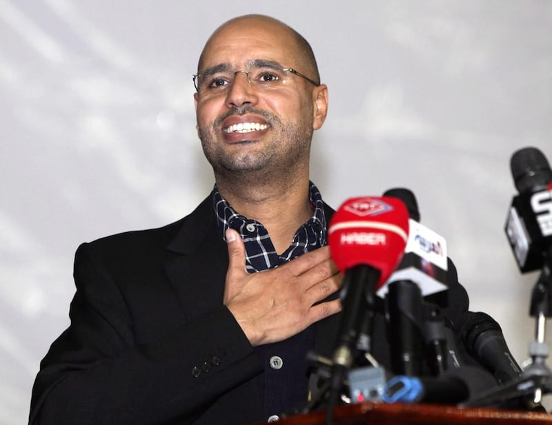 Saif Al Islam Qaddafi. EPA