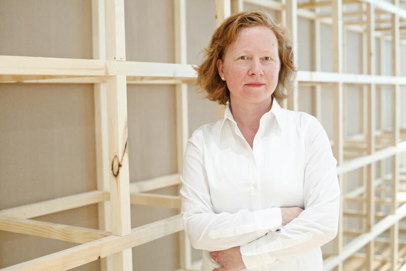 Curator Maya Allison at the new art gallery at NYUAD. Lee Hoagland / The National