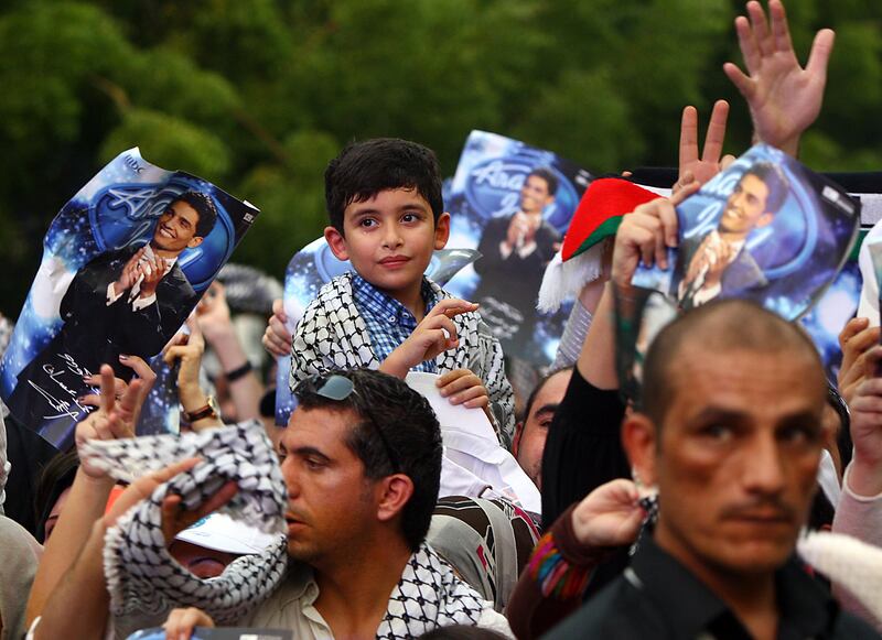 Dubai, United Arab Emirates- June, 29, 2013: Arab Idol winner Mohammed Assaf  fans in Dubai .(  Satish Kumar / The National ) For News