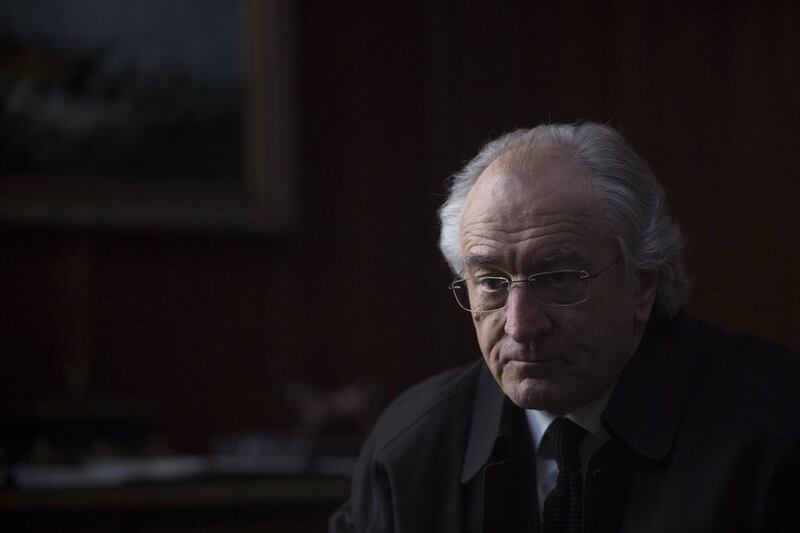 Robert De Niro as Bernie Madoff in the HBO film The Wizard of Lies, which reveals the inside story of the Ponzi scheme scandal that raked in an estimated US$65 billion. Craig Blankenhorn / HBO via AP Photo
