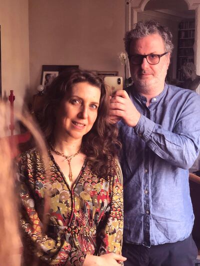 A self-portrait of co-directors Joana Hadjithomas and Khail Joreige. Khalil Joreige 