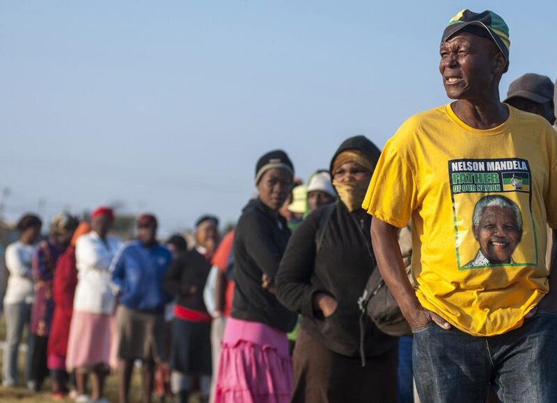 The African National Congress, which led the fight against apartheid, has dominated politics since Nelson Mandela was elected as South Africa’s first black president in 1994. Ihsaan Haffejee / EPA