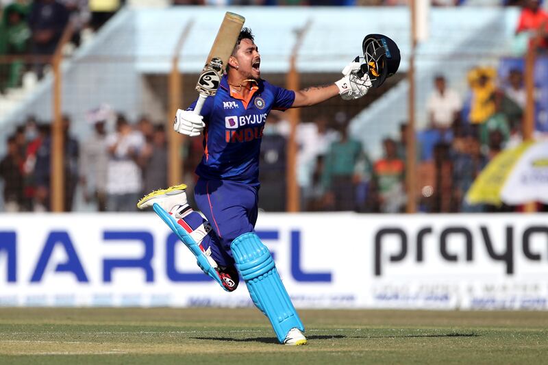 India's Ishan Kishan scored the fastest double ton in ODIs on Saturday. AOP