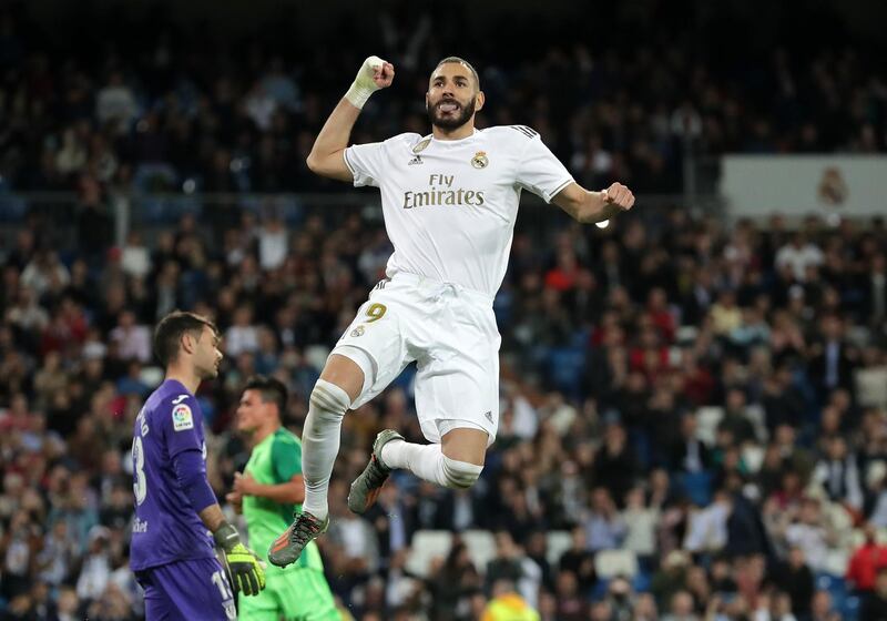 Karim Benzema of Real Madrid celebrates. Getty