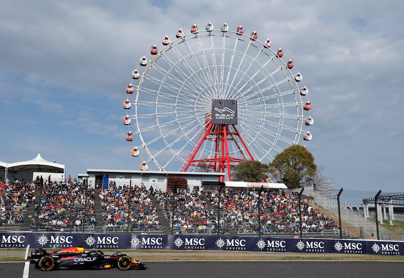 Red Bull's Max Verstappen dominated from start to finish at Suzuka. Reuters