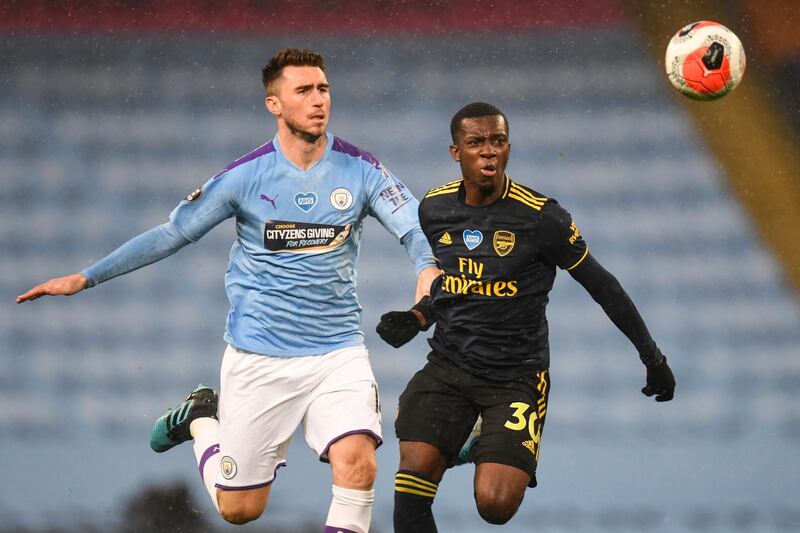 Eddie Nketiah - 5: Mikel Arteta has high hopes for the youngster but he ploughed a lone furrow up front for most of the night before being withdrawn. AFP