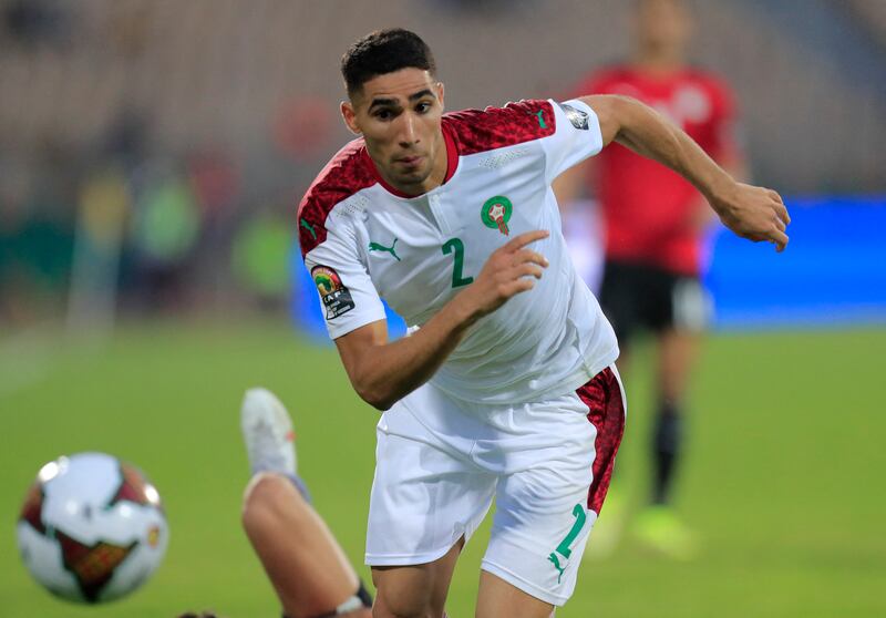 Achraf Hakimi - 6, Won a penalty in the opening minutes with his drive forward. Was booked after a coming together with Mohamed. Lost Trezeguet at the back post for the goal that decided the game, then failed to produce anything after Imran Louza played a short free kick to him. Reuters