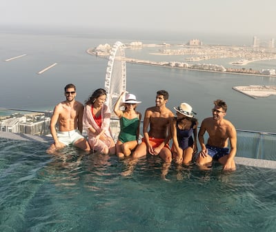 Grab your friends for a luxury daycation at the world's highest infinity swimming pool in Dubai. Photo: Zeta Seventy Seven