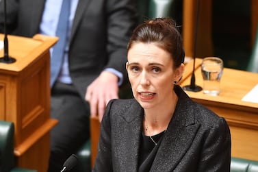 Prime Minister Jacinda Ardern speaks to the house at Parliament on March 19, 2019 in Wellington, New Zealand. Getty Images