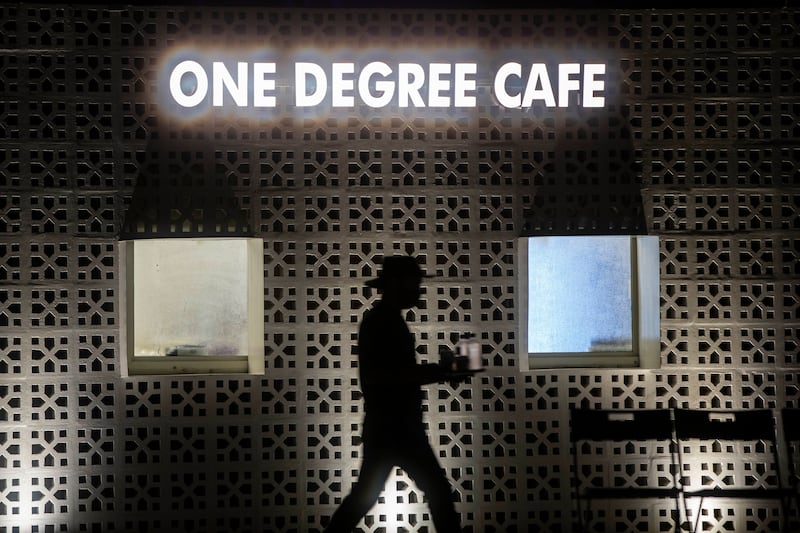 One Degree Cafe's winter pop-up reopened in October on the Dubai-Sharjah border. All photos: Ruel Pableo for The National
