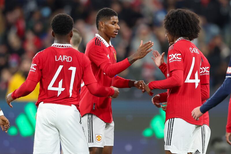 Marcus Rashford - 7. Got his first goal of the season, calmly prodding in Bailly’s ball. Headed another effort on target too towards the end. AP