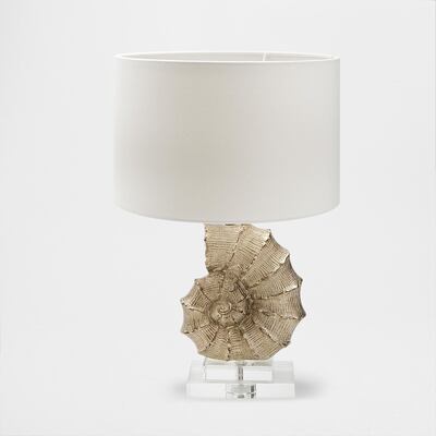 A shell-inspired lamp from Zara Home