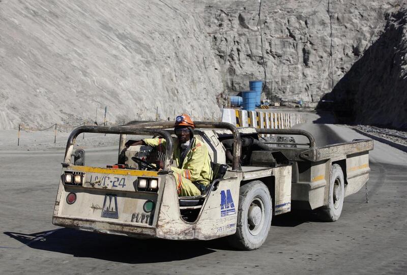 A miner drives a vehicle at Zimplats’ Ngwarati Mine in Mhondoro-Ngezi, Zimbabwe. The country is the world’s second-largest producer of platinum. Philimon Bulawayo / Reuters