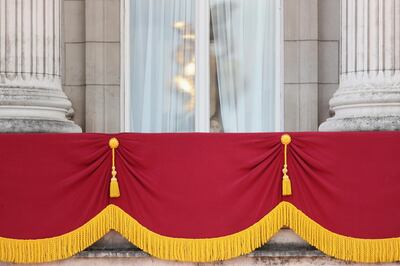 LONDON, ENGLAND - JUNE 08:  Prince George of Cambridge peers out of the window of Buckingham Palace during Trooping The Colour, the Queen's annual birthday parade, on June 8, 2019 in London, England.  (Photo by Chris Jackson/Getty Images)