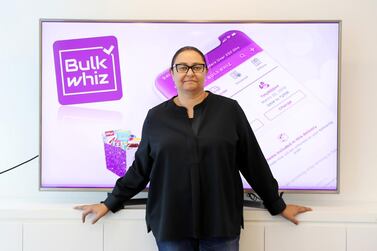 Amira Rashad, chief executive of BulkWhiz, co-founded the bulk grocery online platform in February 2017. Pawan Singh / The National 