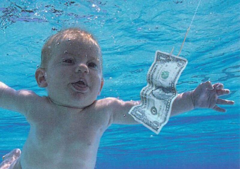 Spencer Elden was 4 months old when his photo was taken in a pool at a swimming centre in Pasadena, California. Photo: Alamy Stock Photo