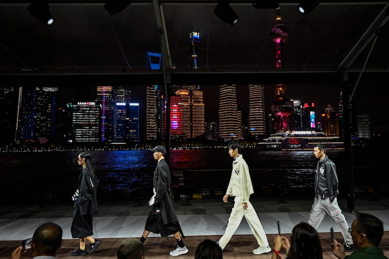 Despite having 40 stores in China, this was Kenzo's first show in the country 
