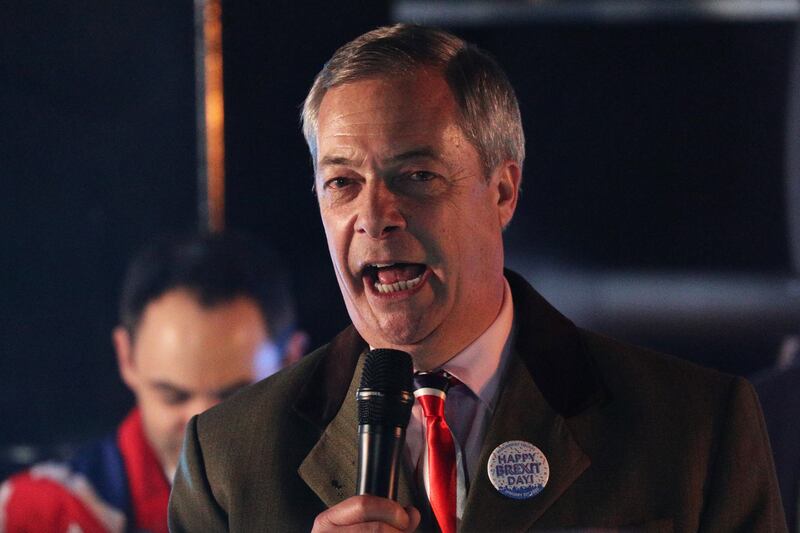 Nigel Farage claims Coutts closed his account because of his political views. PA