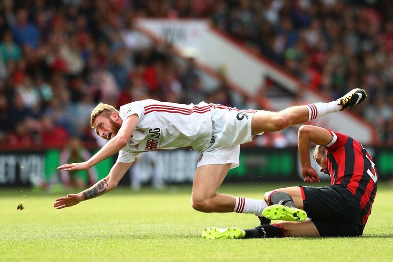 Oliver McBurnie: Sheffield United’s £17.5m record signing came off the bench in the second half and was involved in the equaliser but was ultimately upstaged by veteran Billy Sharp who netted his first Premier League goal. Getty Images