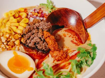 Spicy miso ramen is among the menu options on offer at SLRP. Photo: SLRP
