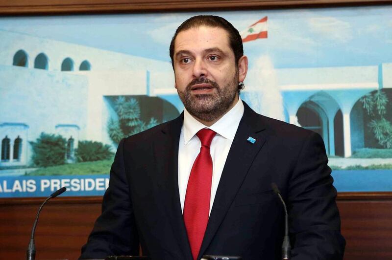 Lebanese prime minister Saad Hariri. Dalati Nohra / EPA  