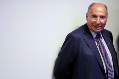 (FILES) In this file photo taken on January 10, 2017 French businessman and senator Serge Dassault is pictured in Paris during the New Year wishes to the press of the Republican party candidate for the French 2017 presidential election.
One of France's richest men, Serge Dassault, has died, several sources told AFP on May 28, 2018. He was 93. The head of aviation and software giant Dassault Group, which owns Le Figaro newspaper, Dassault was a titan of the French business world who had also served as a senator and a mayor of a town south of Paris. / AFP PHOTO / THOMAS SAMSON