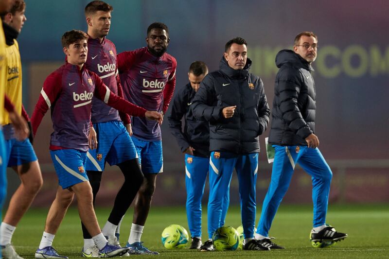 Barcelona coach Xavi will take his first-team stars to the US to face Inter Miami and New York Red Bulls in pre-season friendlies. EPA