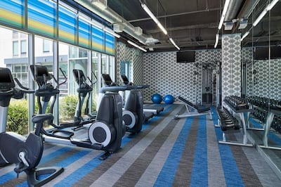 An example of Aloft's re:charge fitness suites. Courtesy Marriott / Aloft Las Colinas 