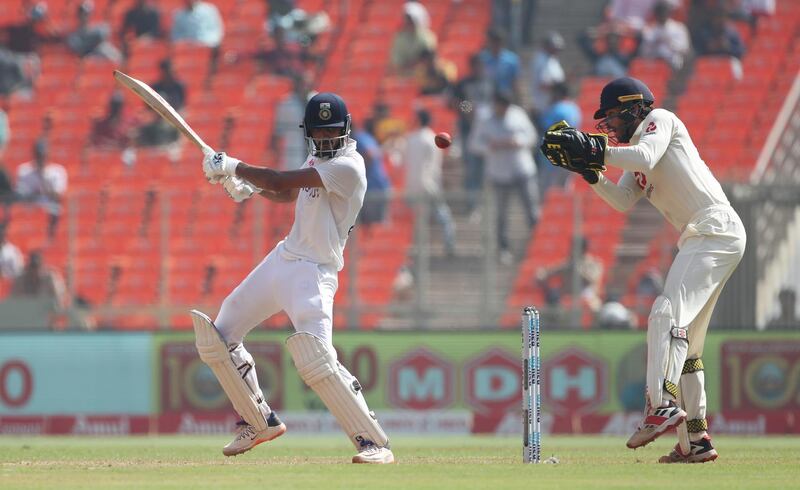 Axar Patel scored 43 batting at number nine. Getty