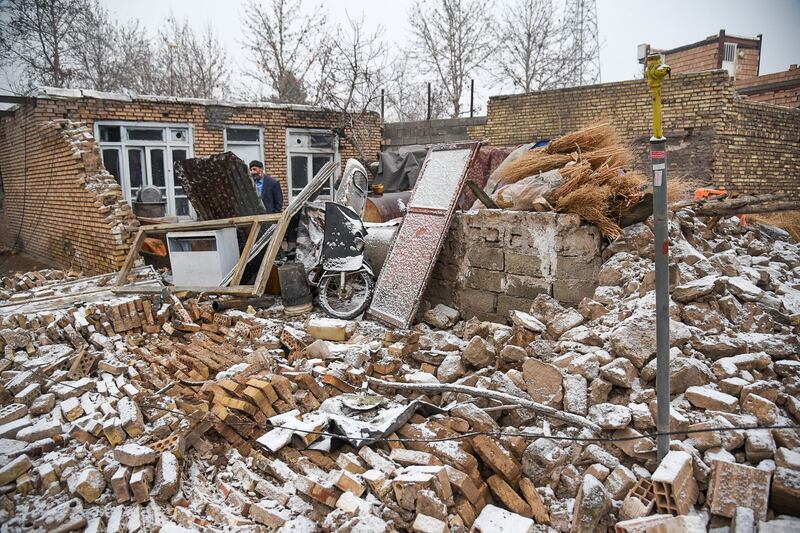 The quake caused extensive damage to some homes. Reuters