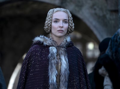 Jodie Comer portrays Marguerite de Carrouges in 'The Last Duel', the woman at the heart of the story. Patrick Redmond / 20th Century Studios